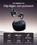 Écouteurs ouverts à clip Shokz OpenDots ONE noir - vue 2