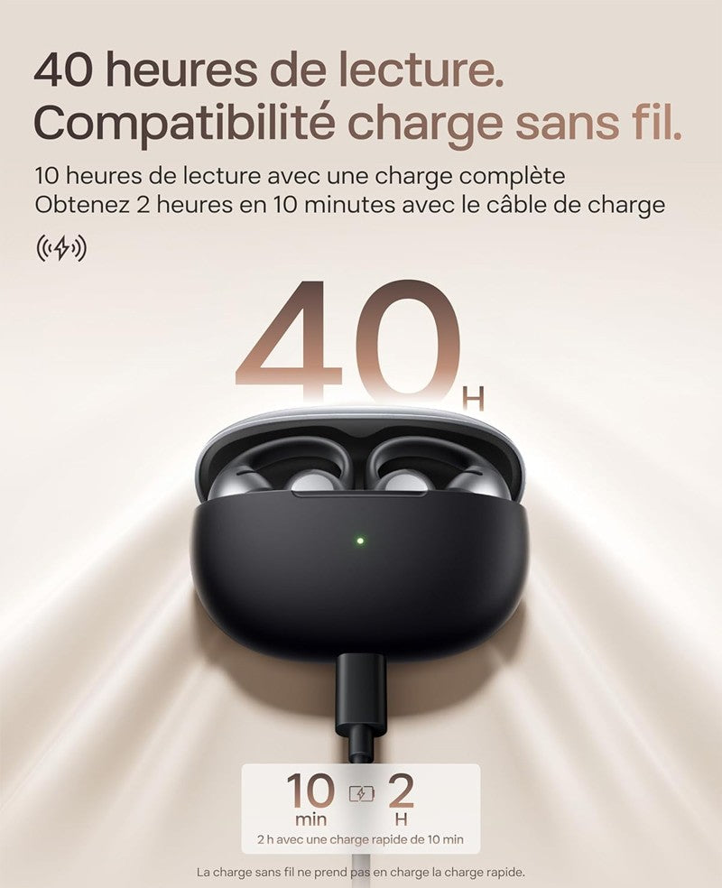 Écouteurs ouverts à clip Shokz OpenDots ONE noir - vue 7
