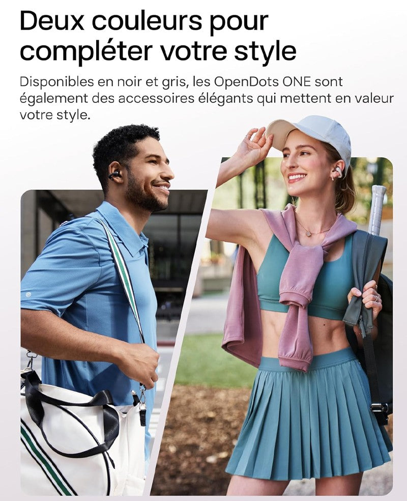 Écouteurs ouverts à clip Shokz OpenDots ONE noir - vue 8