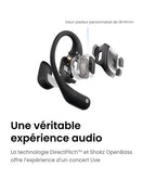 Écouteurs ouverts Shokz OpenFit noir - vue 4