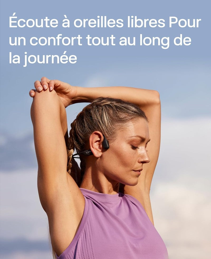 Casque à conduction osseuse Shokz OpenRun noir - vue 2