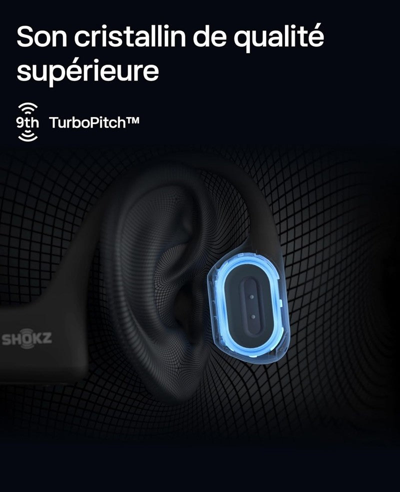 Casque à conduction osseuse Shokz OpenRun noir - vue 5