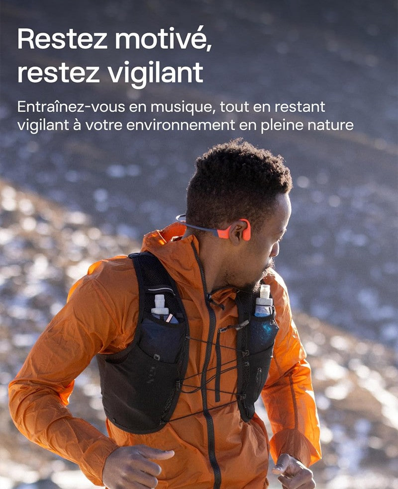 Casque de natation à conduction osseuse Shokz OpenSwim Pro gris - vue 5