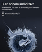 Casque de natation à conduction osseuse Shokz OpenSwim Pro gris - vue 7