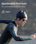 Casque de natation à conduction osseuse Shokz OpenSwim Pro rouge - vue 5