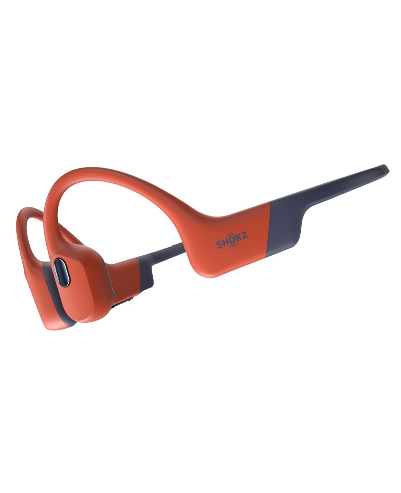 Casque de natation à conduction osseuse Shokz OpenSwim Pro rouge - vue principale